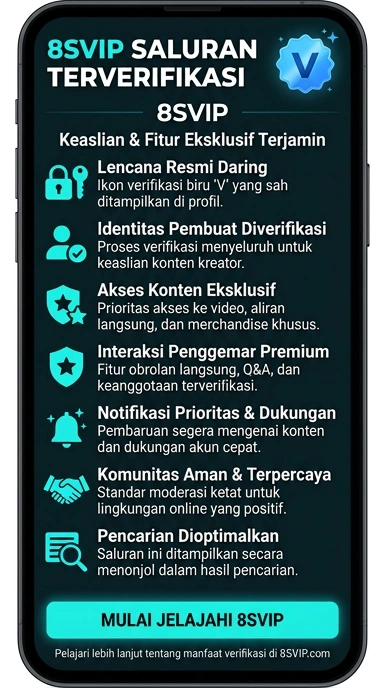 Tampilan kanal resmi 8svip