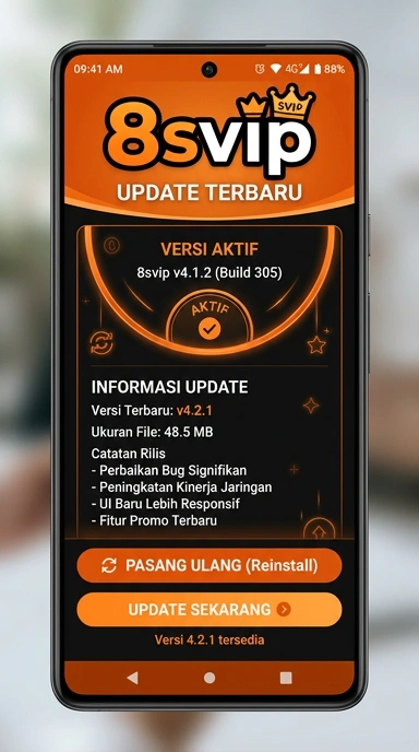 Tampilan riwayat versi 8svip
