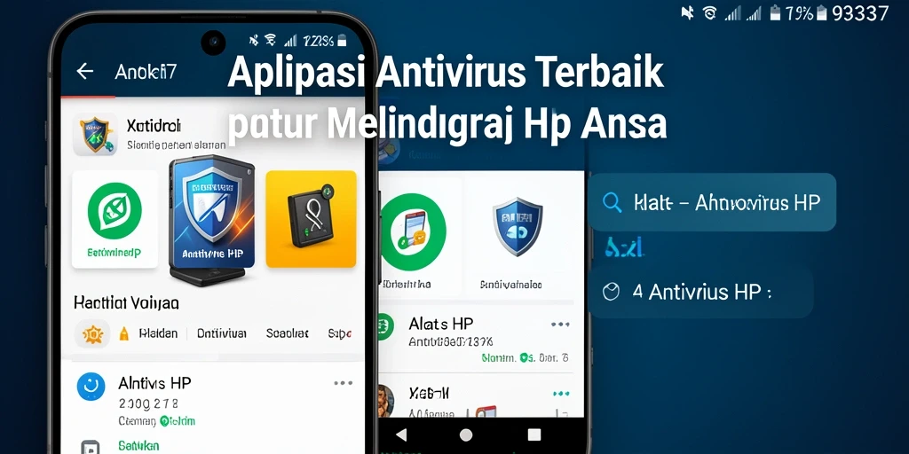 Antarmuka canggih aplikasi Antivirus HP 93337 yang bersih dan intuitif.