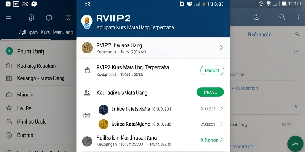 Antarmuka RVIP2 menampilkan grafik nilai tukar mata uang dengan jelas.